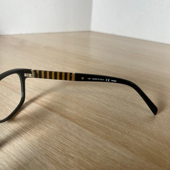 Fendi F1047 001 Eyeglasses Black Frames Full Rim 52-16-135 Italy main image 4